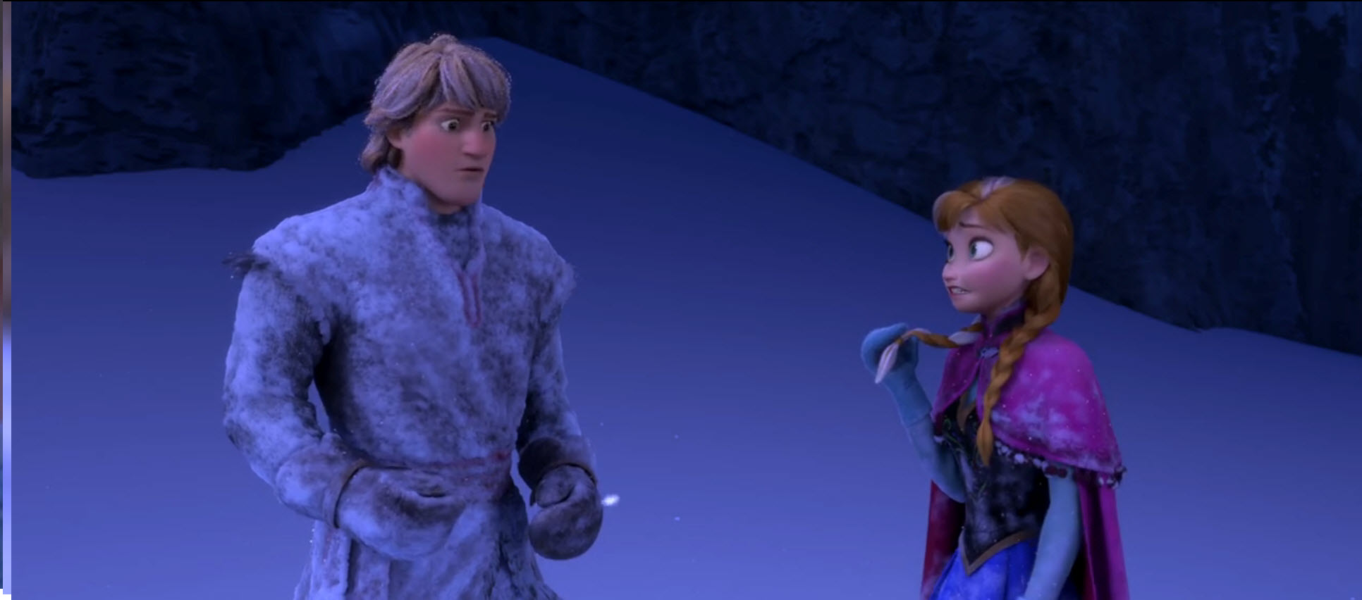 Anna Talking About Han’s Foot Size in Frozen