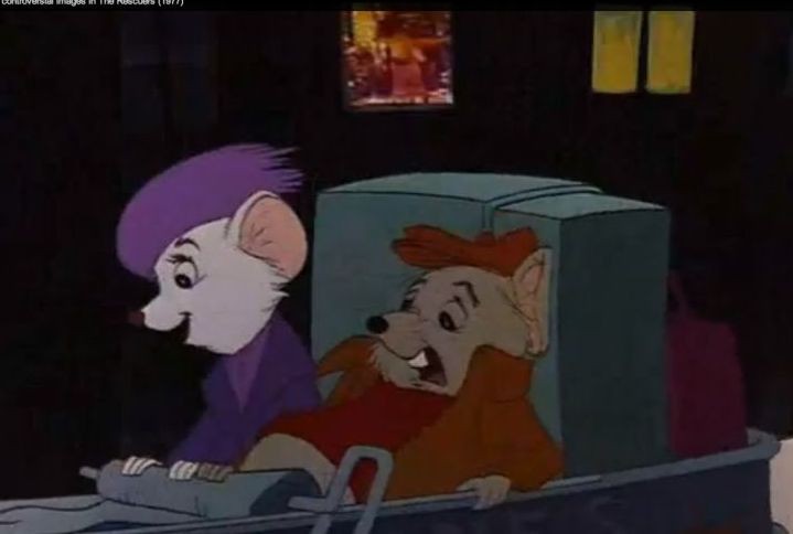 Naked Woman at the Background in The Rescuers
